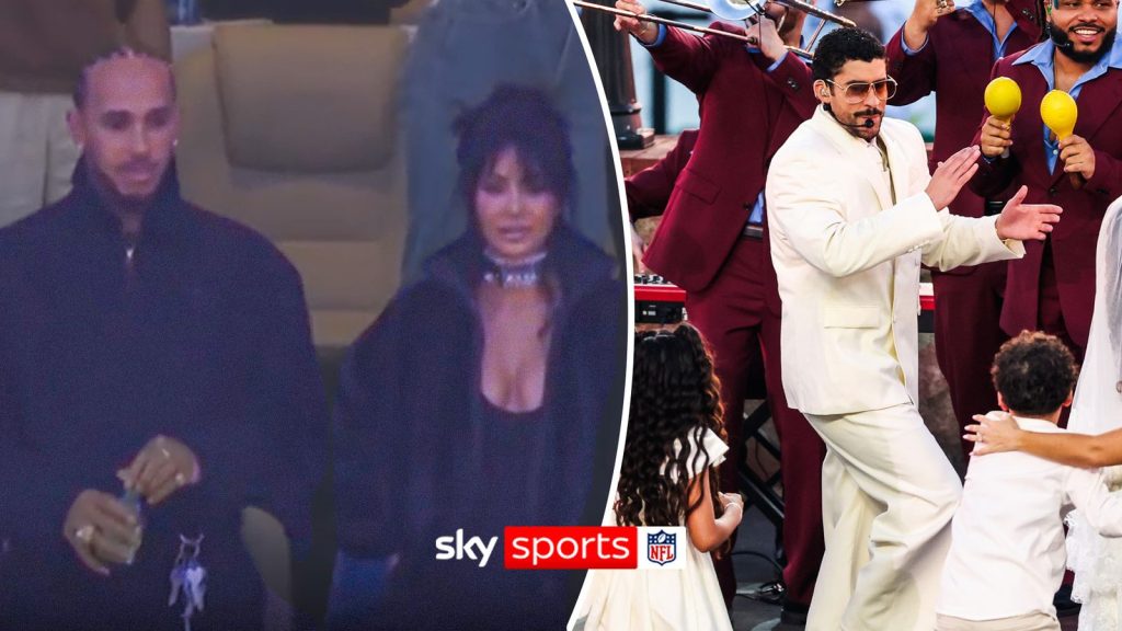 Lewis Hamilton spotted with Kim Kardashian at Super Bowl 60!